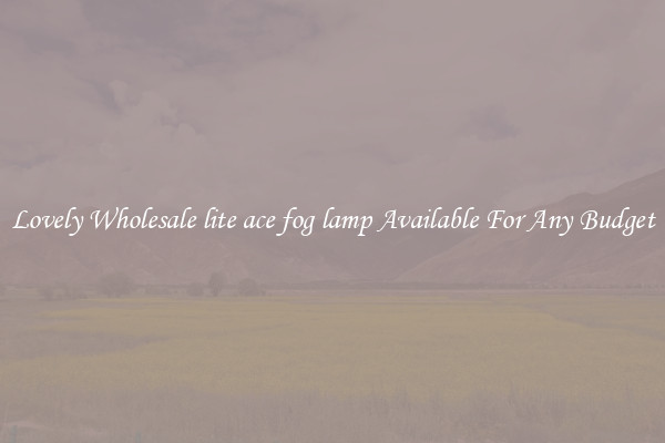 Lovely Wholesale lite ace fog lamp Available For Any Budget