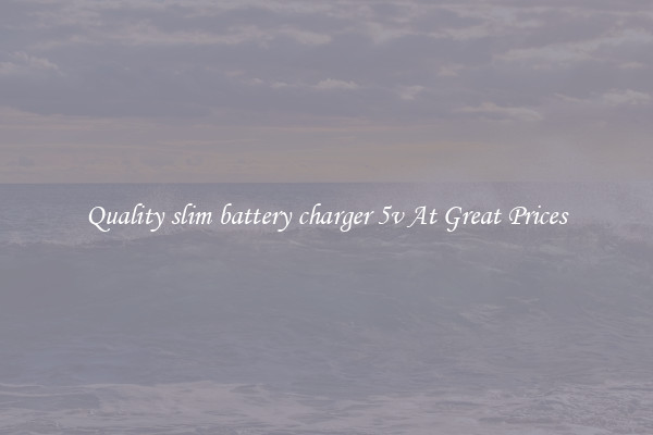 Quality slim battery charger 5v At Great Prices