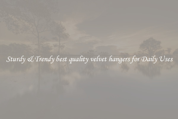 Sturdy & Trendy best quality velvet hangers for Daily Uses