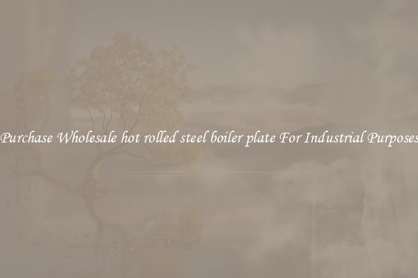 Purchase Wholesale hot rolled steel boiler plate For Industrial Purposes