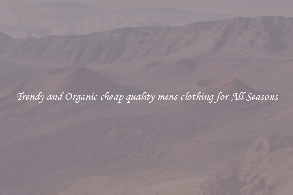 Trendy and Organic cheap quality mens clothing for All Seasons