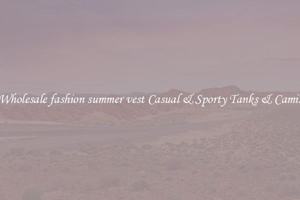 Wholesale fashion summer vest Casual & Sporty Tanks & Camis