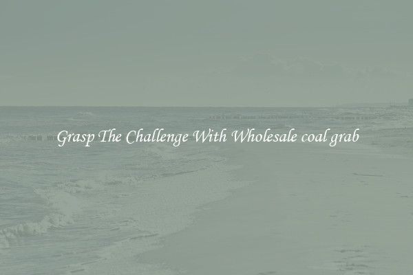Grasp The Challenge With Wholesale coal grab