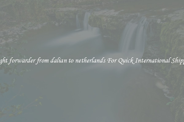 freight forwarder from dalian to netherlands For Quick International Shipping