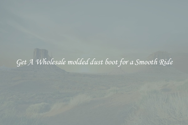 Get A Wholesale molded dust boot for a Smooth Ride