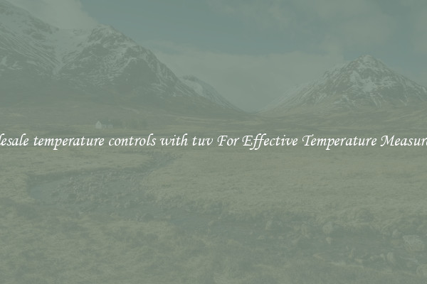 Wholesale temperature controls with tuv For Effective Temperature Measurement