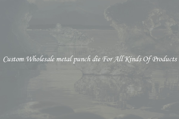 Custom Wholesale metal punch die For All Kinds Of Products