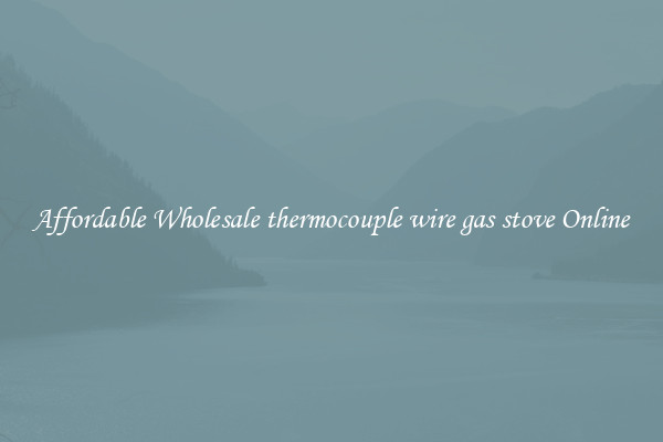 Affordable Wholesale thermocouple wire gas stove Online